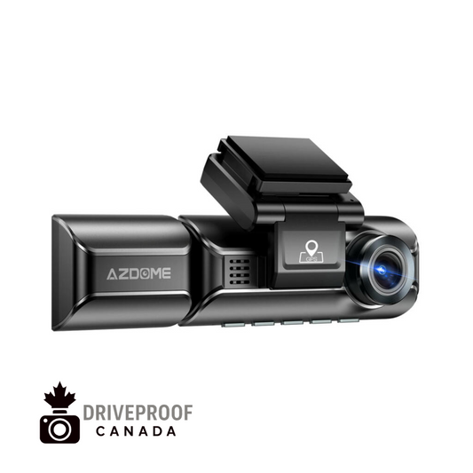DriveProof Canada – AZDOME M550 Pro 4K Dash Cam (2CH Front + Rear) – 5.8GHz Wi-Fi, GPS, IR Night Vision, 24H Parking Monitor