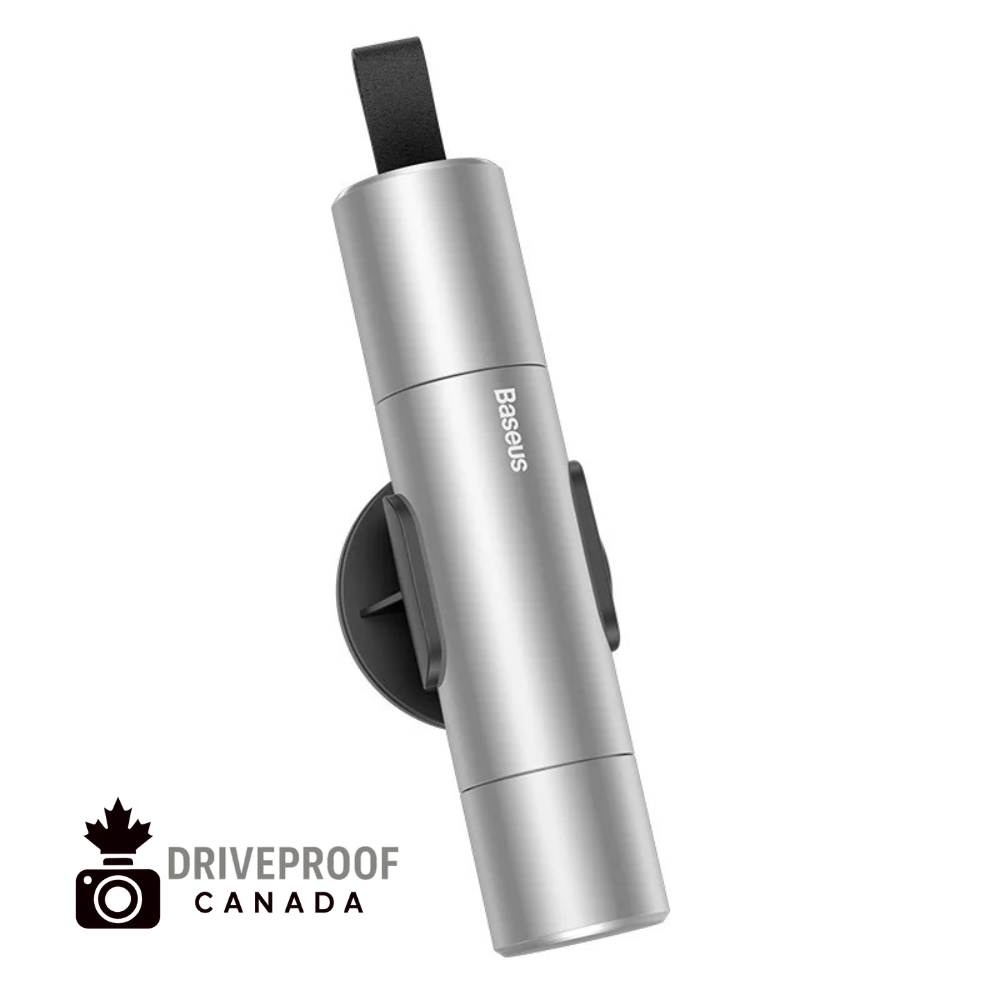 DriveProof Canada – 2-in-1 Car Safety Hammer & Seat Belt Cutter