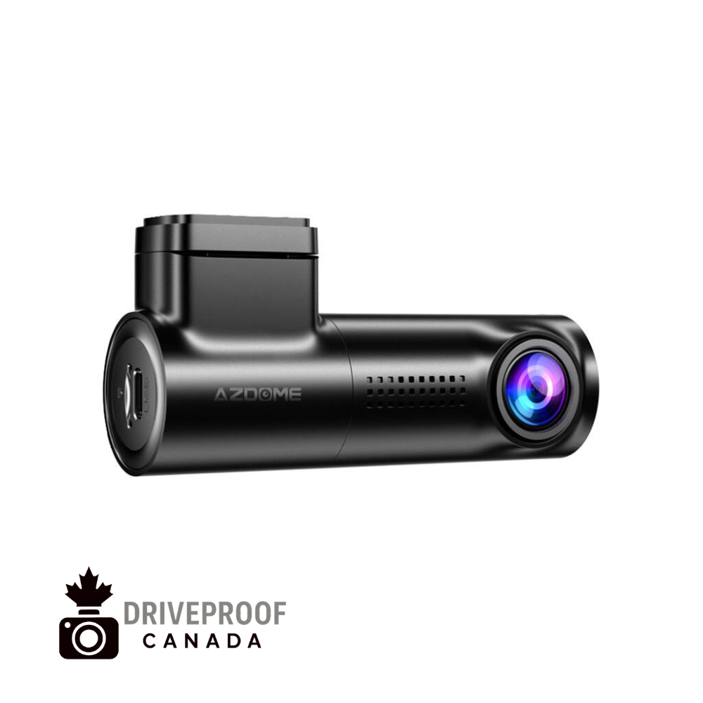 DriveProof Canada AZDOME M330 Smart Dash Cam – HD 1296P with Wi-Fi, App, Voice Control, G-Sensor, 24H Parking Monitor
