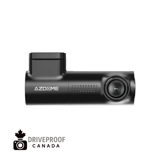 DriveProof Canada AZDOME M330 Smart Dash Cam – HD 1296P with Wi-Fi, App, Voice Control, G-Sensor, 24H Parking Monitor