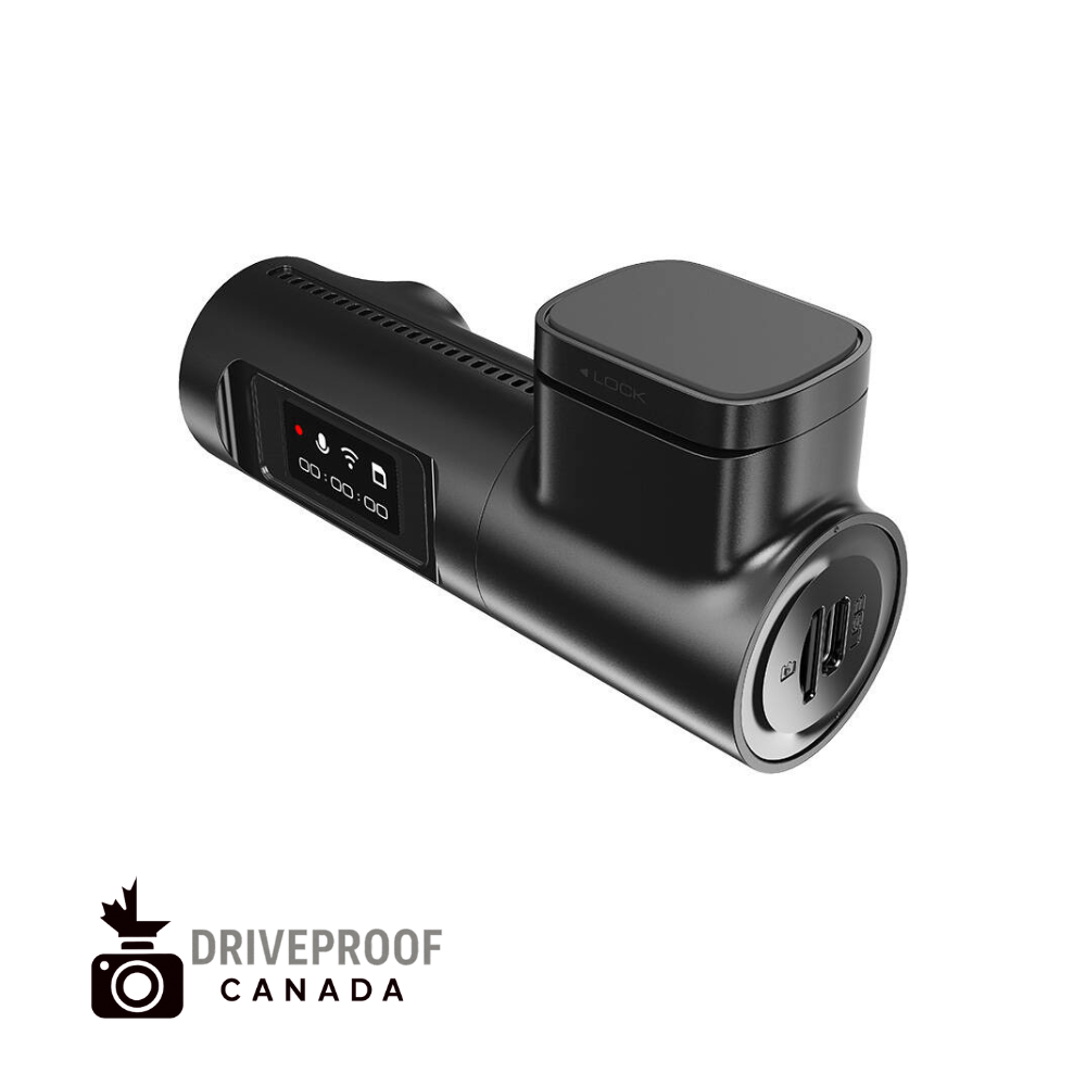 DriveProof Canada AZDOME M330 Smart Dash Cam – HD 1296P with Wi-Fi, App, Voice Control, G-Sensor, 24H Parking Monitor