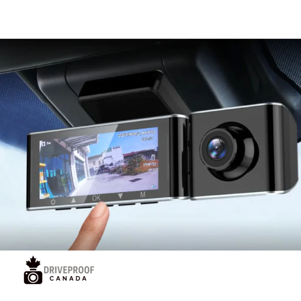 DriveProof Canada – AZDOME M550 Pro 4K Dash Cam (2CH Front + Rear) – 5.8GHz Wi-Fi, GPS, IR Night Vision, 24H Parking Monitor