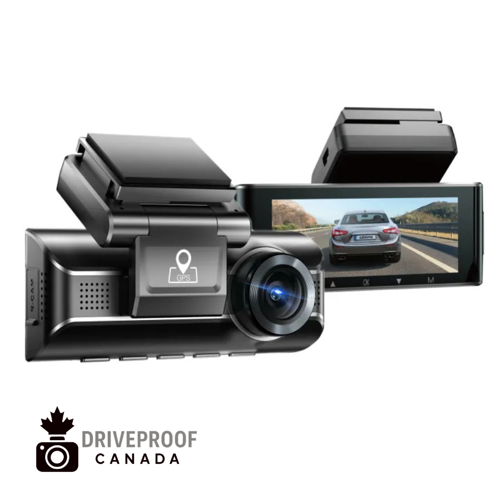 DriveProof Canada – AZDOME Dash Cam S50 – 1080P with 4G-Ready, GPS & Smart Voice Control